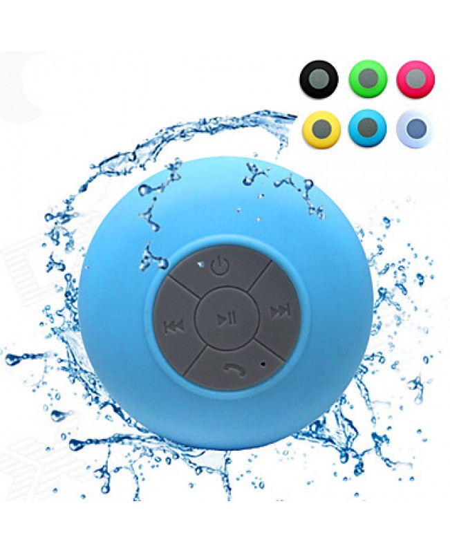 Mini Ultra Portable Waterproof IPX 4 Stereo Wireless Bluetooth Speaker (Blue)