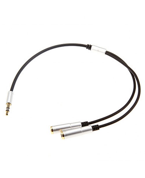 0.3m 0.984FT One Audio 3.5mm Male to Two Audio 3.5...