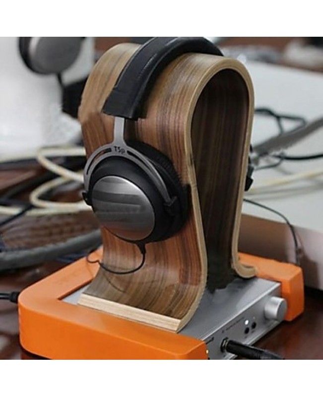 Hot Sale Fashionable WoodenU-Shaped Headphone Display Stand Headphones Holder