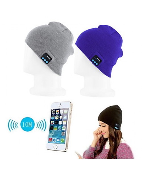 Warm Beanie Hat Wireless Bluetooth Music Cap Headp...