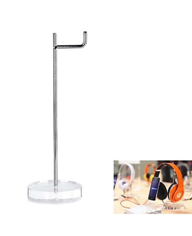 Detachable Portable Mini + Metal Headphones Holder Stand - Translucent White