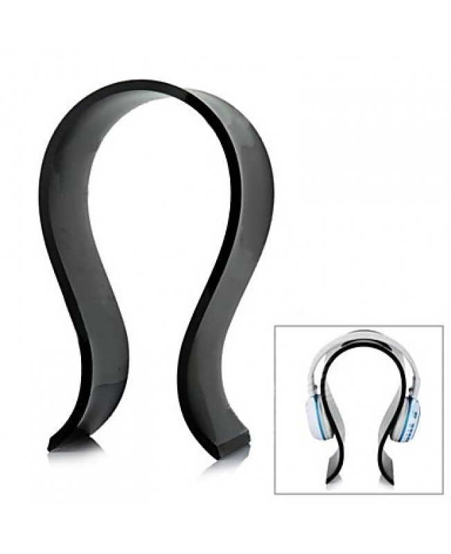 High Quality U-Shaped Headphone / Headset Hanger Holder Stand - Black