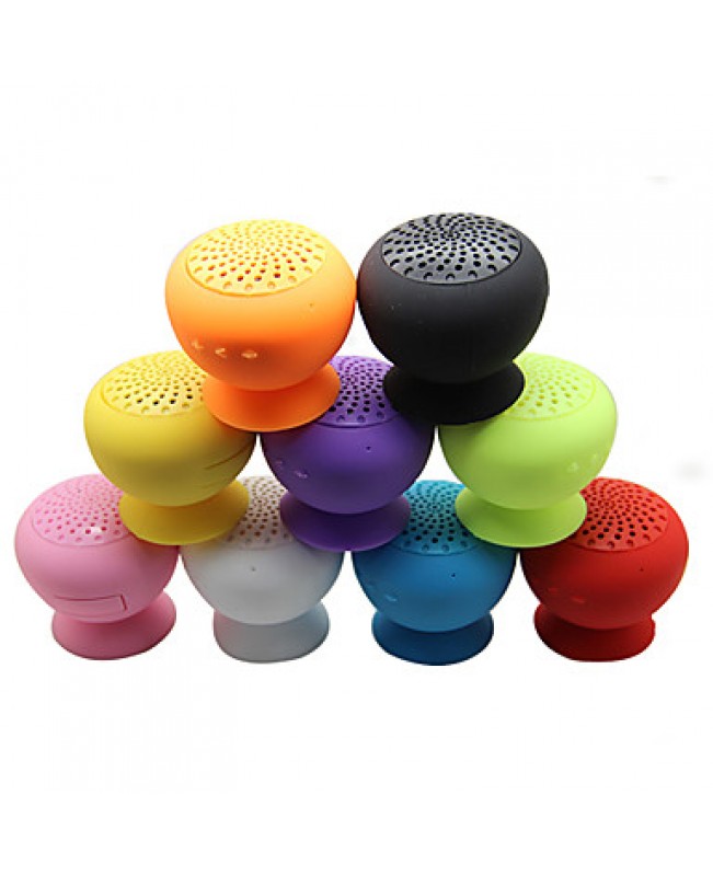 Adsorption Type Waterproof Wireless Bluetooth Speaker Attractive Appearance Multifunction Mini Mushroom (Assorted Colors)